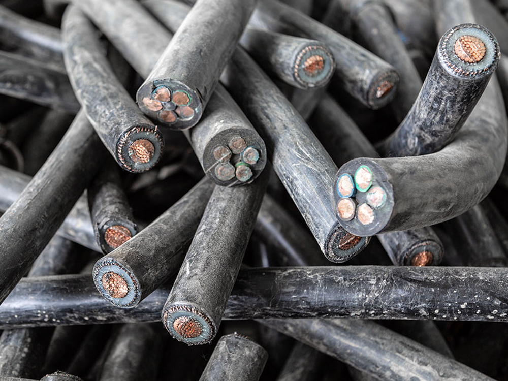 Products copper cables scrap